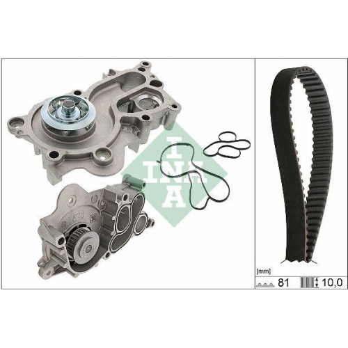 Kit distributie + Pompa apa Audi A1 (8x1, A1 City Carver (Gbh), A1 Sportback (8xa, A1 Sportback (Gba), A3 (8v1, A3 Sedan (8vs, A3 Sportback (8va, Q2 (Gab; Seat Arona (Kj7, Ateca (Kh7, Ibiza 4 (6j5, Ibiza 4 Sc (6j1, Ibiza 4 St (6j8, Ibiza 5 (Kj1, Leon (5f1