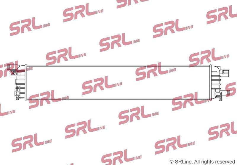 Radiator Audi A4 08-16, A6 10-, Q3 11-, motor: 3.0 V6k TFSI, radiator temperatura joasa; cu plastic protective cover, 720x131x54, SRLine, Aluminiu/ Plastic brazat, 8K0145804B; 8K0145804E