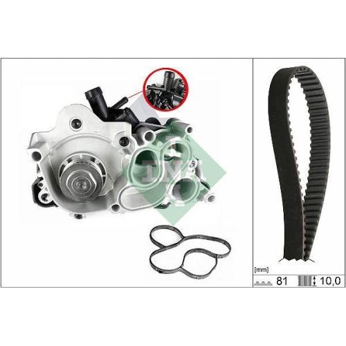 Kit distributie + Pompa apa Audi A3 (8v1, A3 Sedan (8vs, A3 Sportback (8va; Seat Ibiza 4 (6j5, Ibiza 4 Sc (6j1, Ibiza 4 St (6j8, Leon (5f1), Leon Sc (5f5), Leon St (5f8), Mii (Kf1; Skoda Fabia 3 (Nj3), Fabia 3 Estate (Nj5), Octavia 3 (5e3, Octavia 3 Estat