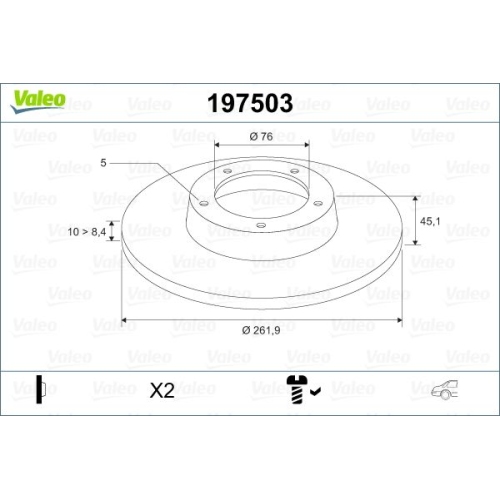 VALEO Disc frana