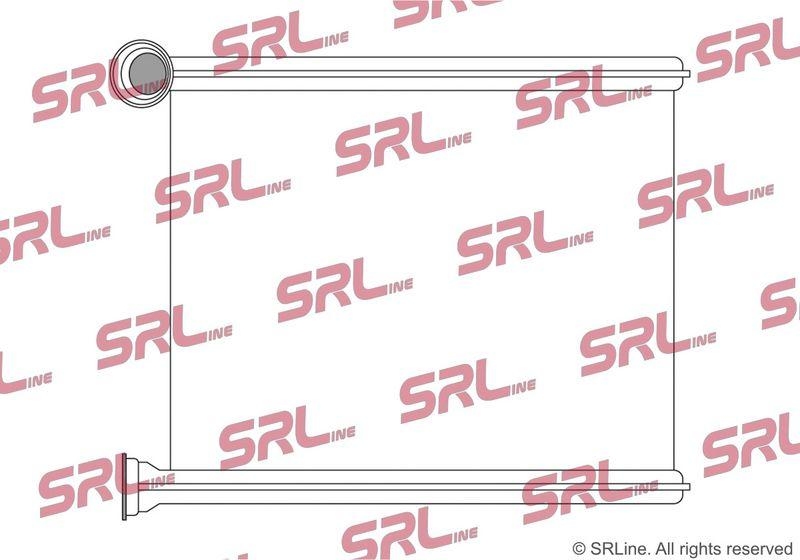 Radiator incalzire habitaclu Citroen C3 Picasso 08-; Peugeot 308 07-, Rcz 10-, motor: 1.2 THP, 1.4, 1.6, 1.6 HDI, In kit: o-rings, cleme, 222x171x26, SRLine, miez si rezervor din aluminiu brazat, 6448S4; 6448V6