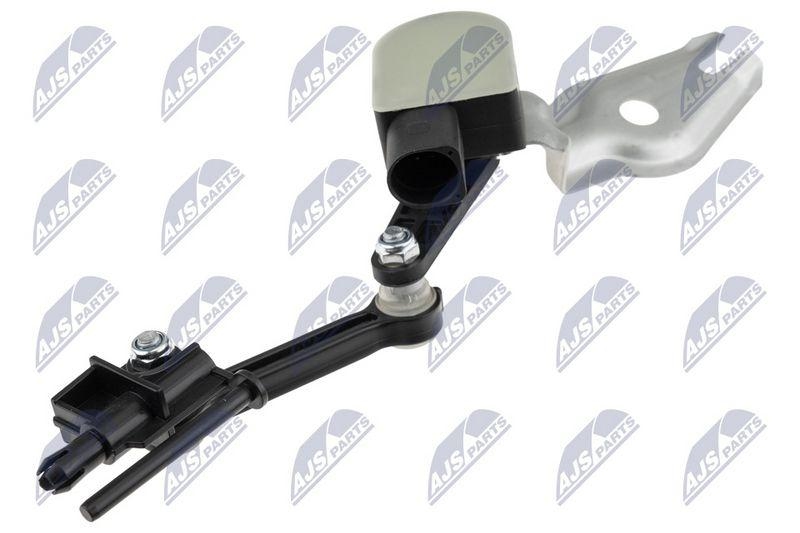 Senzor nivel faruri Audi Q7 2006-2015, VW Touareg 2002-2010; partea din fata, stanga, fara suspensie pneumatica; 7L6616213; NTY, aftermarket