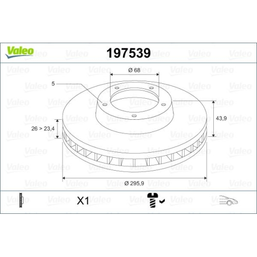 VALEO Disc frana