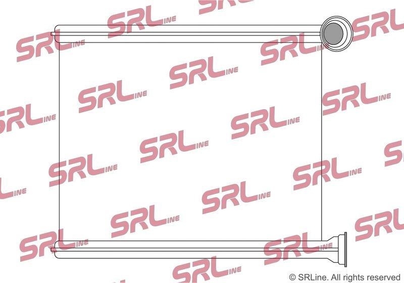 Radiator incalzire habitaclu Peugeot 508 10-, motor: 1.6, 1.6 HDI, 1.6 T, 1.6 THP, 2.0 HDI, 2.2 HDI, 232x171x26, SRLine, miez si rezervor din aluminiu brazat, 6448W9