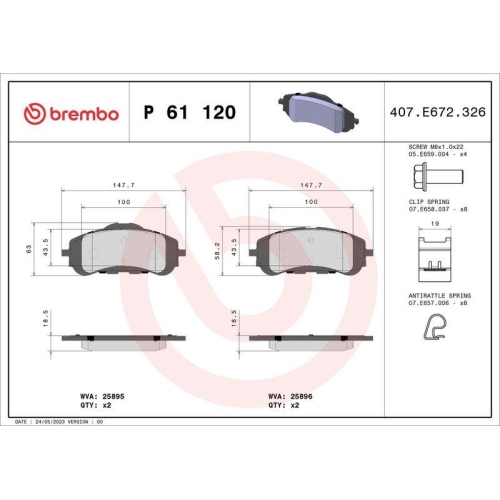 Placute frana Citroen Berlingo (Er , Berlingo Box (B9), Berlingo Box (K9); Fiat Doblo Box (510 , Doblo Mpv (510 ; Opel Astra L (O5), Astra L Sports Tourer (O5), Combo Box (K9), Combo E Tour / Life (K9); Peugeot 308 Box / Liftback (Lb), 308 2 (Lb , 308 3 (