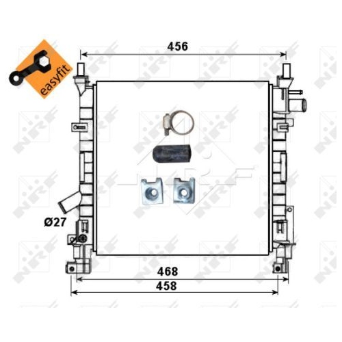 Radiator racire motor Nrf 53651