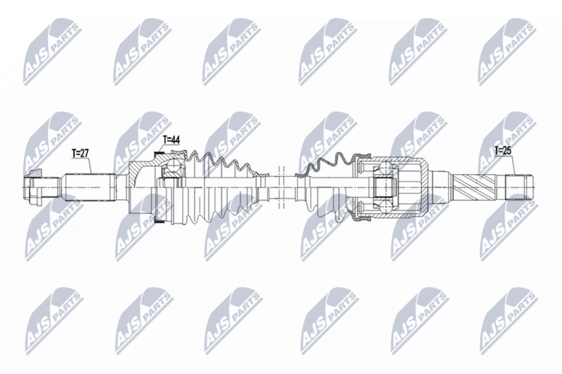 Planetara Ford Kuga II 4WD 2012-; partea din spate, stanga = dreapta, cutie viteze manuala / automata; 1947217; NTY, aftermarket