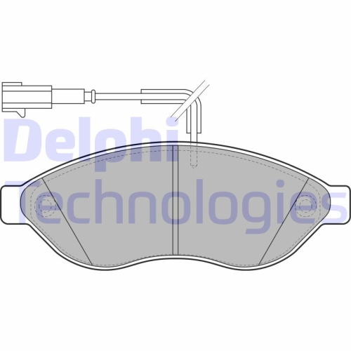 DELPHI set placute frana,frana disc