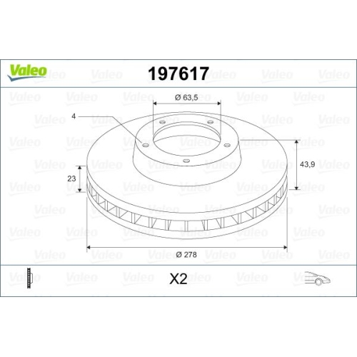 VALEO Disc frana