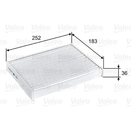 VALEO Filtru, aer habitaclu VALEO ESSENTIAL