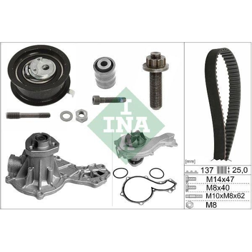 Kit distributie + Pompa apa Ford Galaxy I (Wgr); Seat Alhambra (7v8, Cordoba (6k1, Cordoba Vario (6k5), Ibiza 2 (6k1), Inca (6k9); Vw Caddy 2 Box (9k9a), Caddy 2 Mpv (9k9b), Polo 3 Classic (6v2), Polo Variant (6v5), Sharan (7m8, 1.9 TDi, 1.9 SDi, 1.7 SDi,