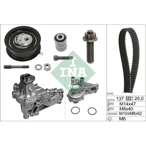 Kit distributie + Pompa apa Ford Galaxy I (Wgr); Seat Alhambra (7v8, Cordoba (6k1, Cordoba Vario (6k5), Ibiza 2 (6k1), Inca (6k9); Vw Caddy 2 Box (9k9a), Caddy 2 Mpv (9k9b), Polo 3 Classic (6v2), Polo Variant (6v5), Sharan (7m8, 1.9 TDi, 1.9 SDi, 1.7 SDi,