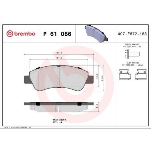 Placute frana Citroen Berlingo / Berlingo First Box (M), Berlingo / Berlingo First Mpv, C2 (Jm), C2 Enterprise (Jg), C3 / C3 Origin 3 (Sx), C3 Aircross 2 (2r , C3 Aircross 2 Van (2c , C3 I (Fc , C3 2 (Sc), C3 2 Box / Liftback (Sc), C3 3 Van (Sx , C3 Picas
