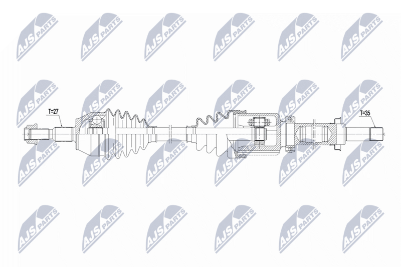 Planetara Ford Transit Connect, Tourneo Connect 1.6 T Ecoboost 150 CP 2013-; partea stanga, cutie viteze automata BVA6; 1808653; NTY, aftermarket