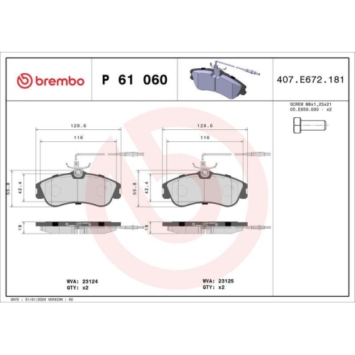 Placute frana Citroen Berlingo / Berlingo First Box (M), Berlingo / Berlingo First Mpv, Xsara (N1), Xsara Box / Estate, Xsara Box Body/Liftback (N3), Xsara Break (N2), Xsara Coupe (N0); Peugeot 306 (7b, 306 Box / Estate (N , 306 Break (7e, 306 Convertible