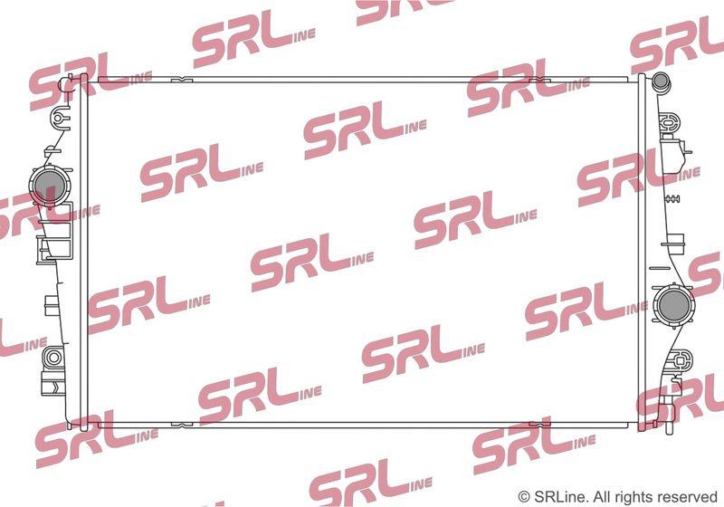 Radiator Alfa Romeo Giulia 16-, motor: 2.2 d, intrare/iesire conectare rapida, 600x373x16, SRLine, Aluminiu/ Plastic brazat, 50538852; 50540143