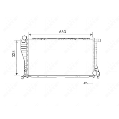 Radiator racire motor Nrf 53723