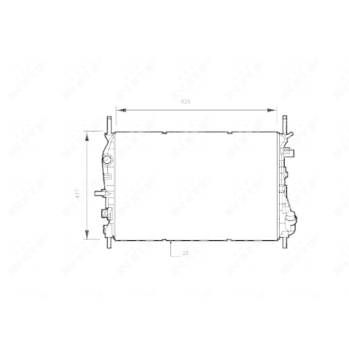 Radiator racire motor Nrf 53741