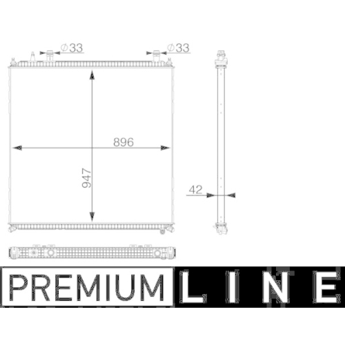 MAHLE Radiator temperatura scazuta, intercooler BEHR *** PREMIUM LINE ***