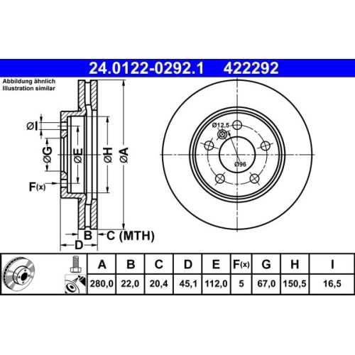 ATE Disc frana