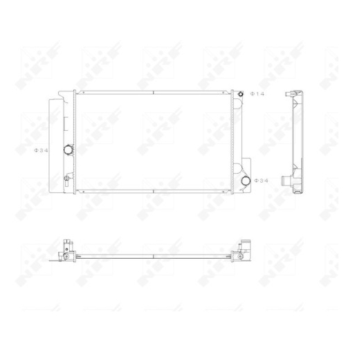 Radiator racire motor Nrf 53763