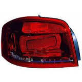 Stop spate lampa Audi A3 (8p), 04.08-10.12, 3 Usi, omologare ECE, spate, cu suport bec, carcasa rosie, 8P3945095, Stanga