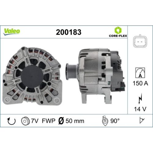 VALEO Generator / Alternator VALEO CORE-FLEX