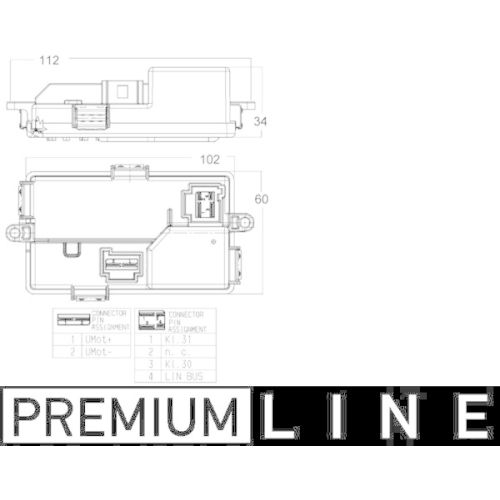 MAHLE Reglaj, suflanta de interior BEHR *** PREMIUM LINE ***