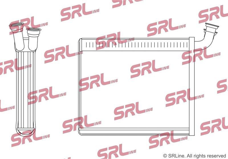 Radiator incalzire habitaclu Porsche Cayenne 10-; Vw Touareg 10-18, motor: 3.0 TDI, 3.0 V6h, 3.6 V6, 3.6 V6 T, 4.2 TDI, 4.8 V8, 4.8 V8 T, 4.8 V8T, fara conducte, 236x163x32, SRLine, miez si rezervor din aluminiu brazat, 52433208; 7P0819031
