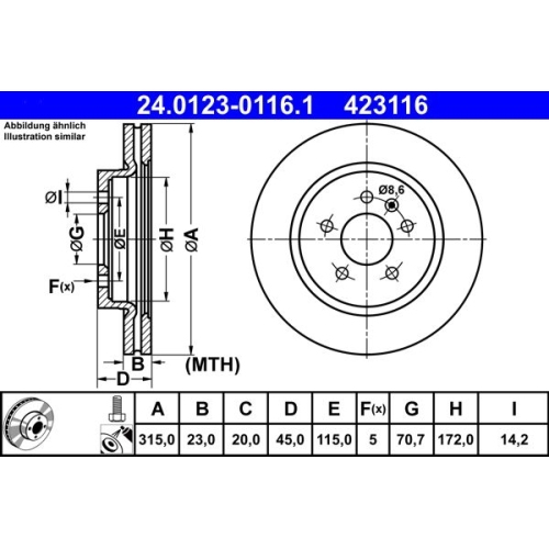 ATE Disc frana