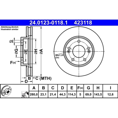 ATE Disc frana