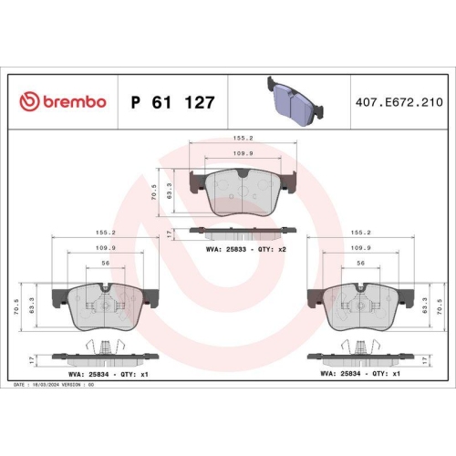 Placute frana Citroen C4 Grand Picasso 2 (Da De) 09.13-, C4 Picasso I (Mpv) (Ud) 10.06-12.15, C4 Picasso 2 Van (Dd) 01.13-, C4 Picasso 2 01.13-, C4 Spacetourer (3d) 04.18-, Grand C4 Spacetourer (3a 3e) 04.18-; Peugeot 308 Box / Liftback (Lb) 03.15-, 308 2