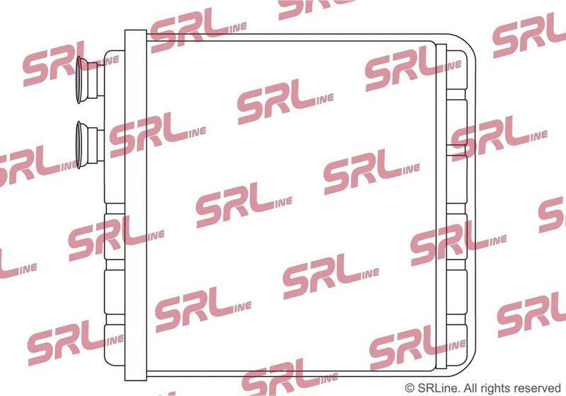 Radiator incalzire habitaclu Audi A1 (Gb) 18-; Seat Arona 17-, Ibiza 17-; Vw Polo 17-, Taigo 21-, T-Cross 19-, motor: 1.0 TFSI, 1.5 TFSI, 2.0 TFSI, 177x160x33, SRLine, miez si rezervor din aluminiu brazat, 2Q0819030A