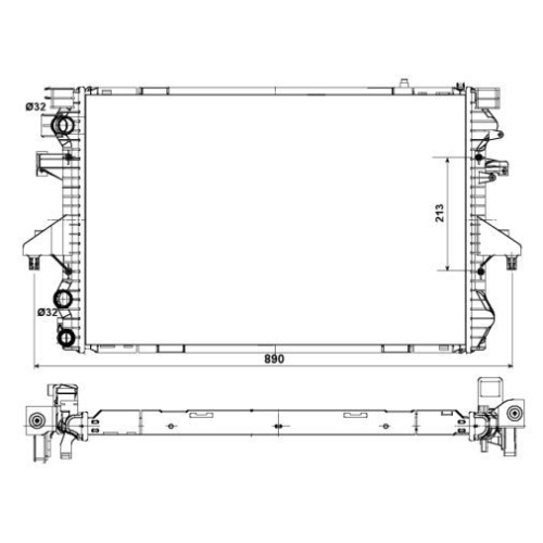 Radiator racire motor Nrf 53796