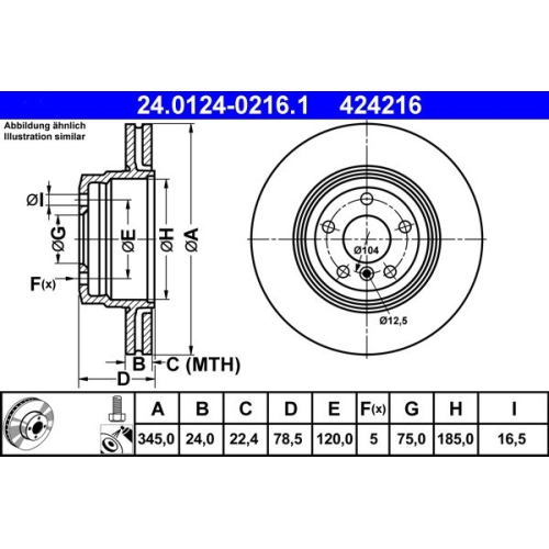 ATE Disc frana