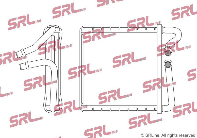 Radiator incalzire habitaclu Vw Atlas/Teramont 17-, Tiguan 16-, motor: 3.6 V6, intrare/iesire conectare rapida, 188x169x26, SRLine, miez si rezervor din aluminiu brazat, 3QF819031
