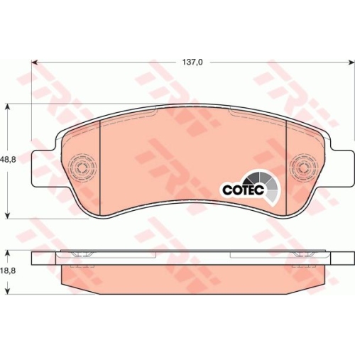 Placute frana Citroen Jumper Bus, 04.2006-, Fiat Ducato Platou / Sasiu (250, 290), 07.2006-, Peugeot Boxer Caroserie, 04.2006-, TRW