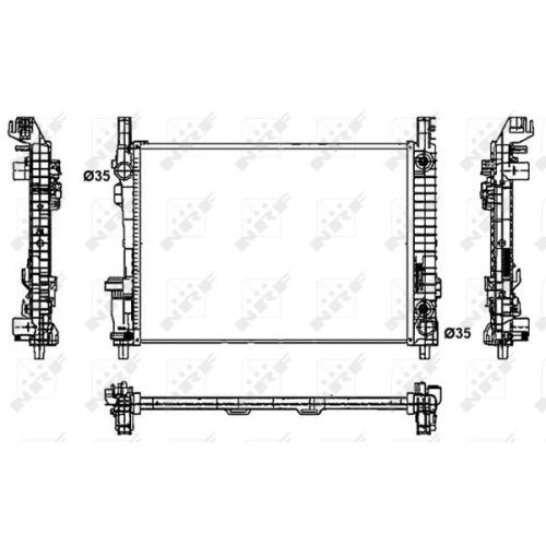 Radiator racire motor Nrf 53800