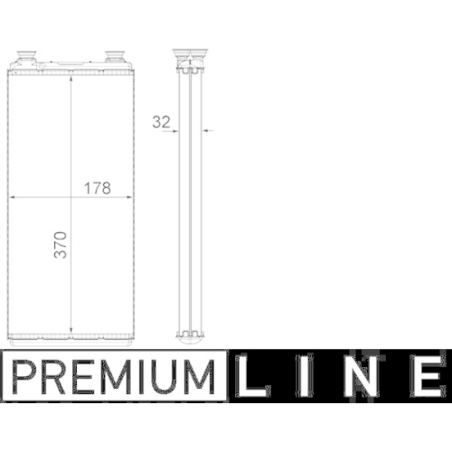 MAHLE Schimbator caldura, incalzire habitaclu BEHR *** PREMIUM LINE ***