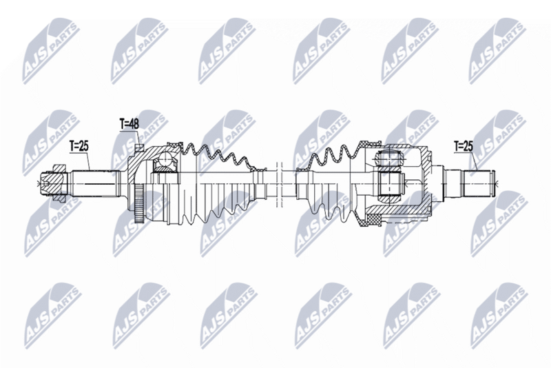 Planetara Hyundai I10 1.0 cutie viteze manuala, 1.2 cutie viteze manuala / automata 2013-; partea stanga; 49500-B9000; NTY, aftermarket