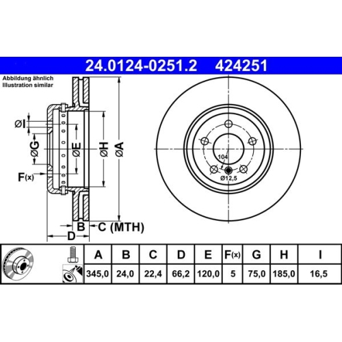 ATE Disc frana