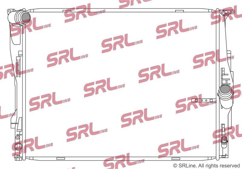 Radiator Bmw Seria 1 E87/E88/E81/E82 04-11, 3 E90/E91/92/93 05-13, motor: 3.0 R6, intrare/iesire conectare rapida, 600x448x32, SRLine, Aluminiu/ Plastic brazat, 17117521046; 17117537292