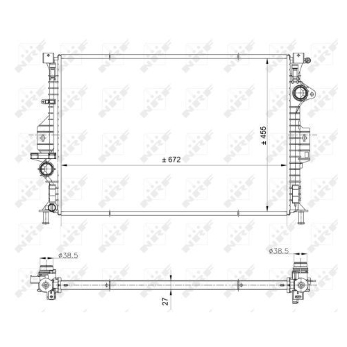 Radiator racire motor Nrf 53812