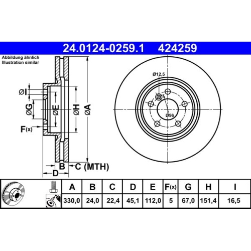 ATE Disc frana