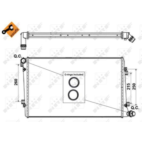 Radiator racire motor Nrf 53813