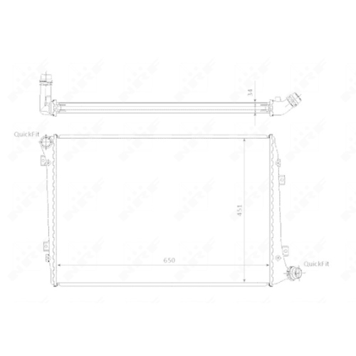 Radiator racire motor Nrf 53814