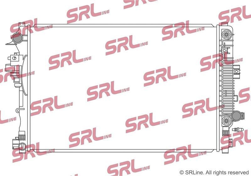 Radiator Buick Regal 17-; Opel Insignia 17-, motor: 2.0 T, 660x438x26, SRLine, Aluminiu/ Plastic brazat, 84208066