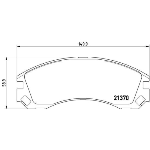Placute frana Citroen C-Crosser (Vu , C-Crosser Enterprise (Vu , C-Crosser Van (Vu); Mitsubishi Lancer 4 (C6 A, Lancer 8 (Cy A, Outlander I (Cu W), Outlander 2 (Cw W), Outlander 3 (Gg W, Outlander 3 Van (Gf W, Pajero Sport I (K7 , Space Estate (N9 W; Peug