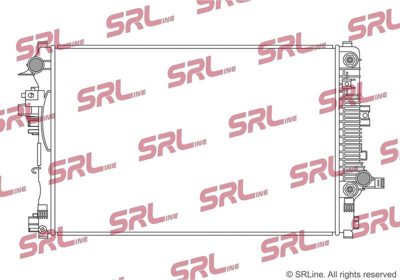 Radiator Opel Insignia 17-, motor: 1.5 Turbo D, 1.6 T, 2.0 CDTI, 2.0 Turbo D, cu locas senzor, 660x438x26, SRLine, Aluminiu/ Plastic brazat, 39179356; 84208068