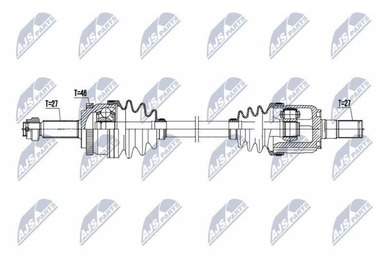 Planetara Hyundai I30 1.6 CRDI 2011-; Kia Cee'd, Pro Cee'd 1.6 CRDI 2012-; partea dreapta, cutie viteze automata cu 6 trepte; 49501-A6200; NTY, aftermarket